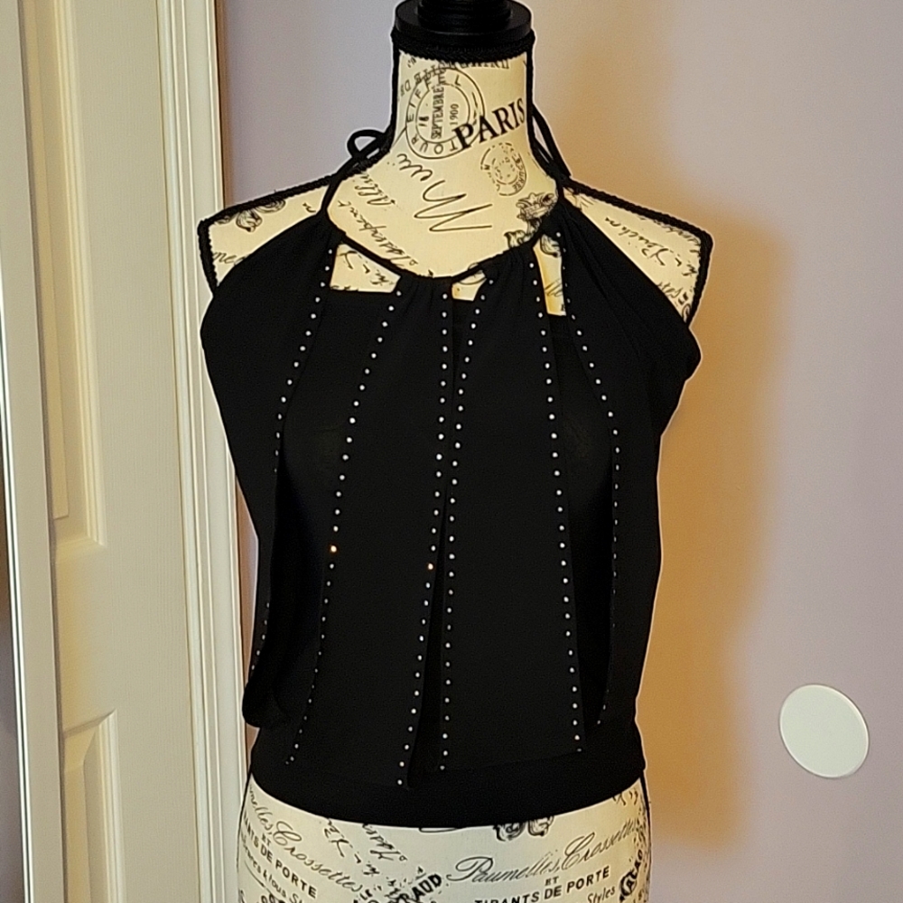 Blk Halter Top